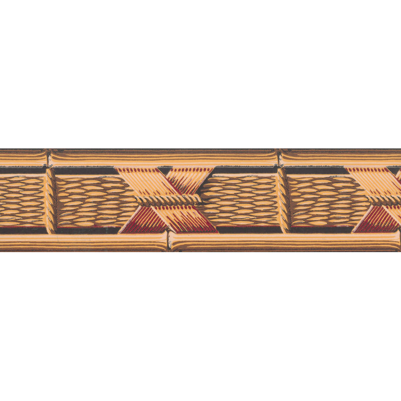 Bordure de papier peint Bunel, Brun