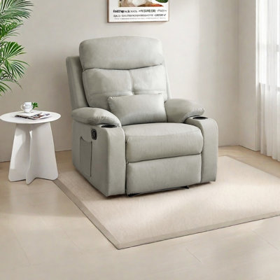 Ergonomic recliner in light luxury style