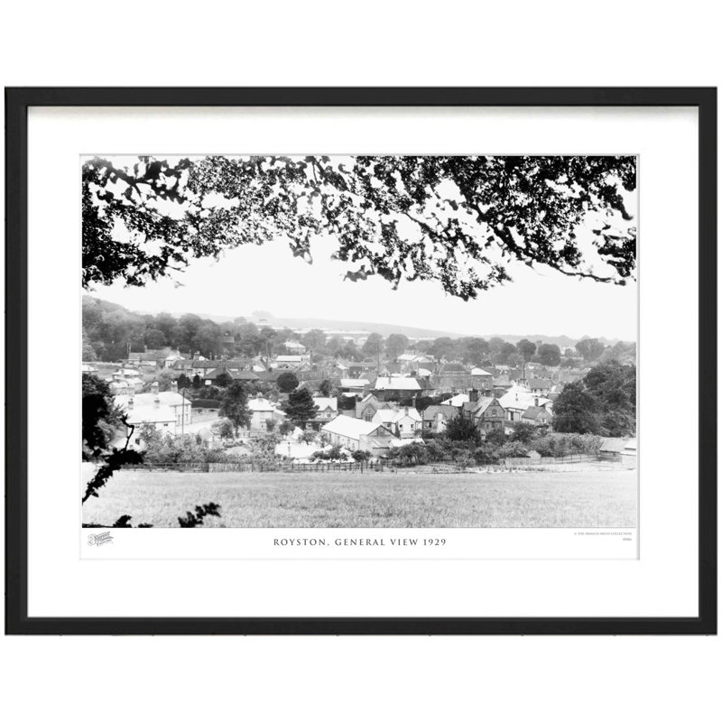 Royston, General View 1929 by Francis Frith - Single Picture Frame Print, 60cm H x 80cm W x 2.3cm D