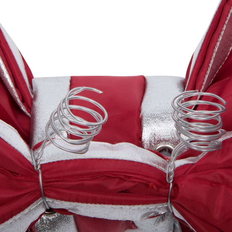 Arc de Noël extérieur en nylon rouge-argent 60 po The Holiday Aisle®