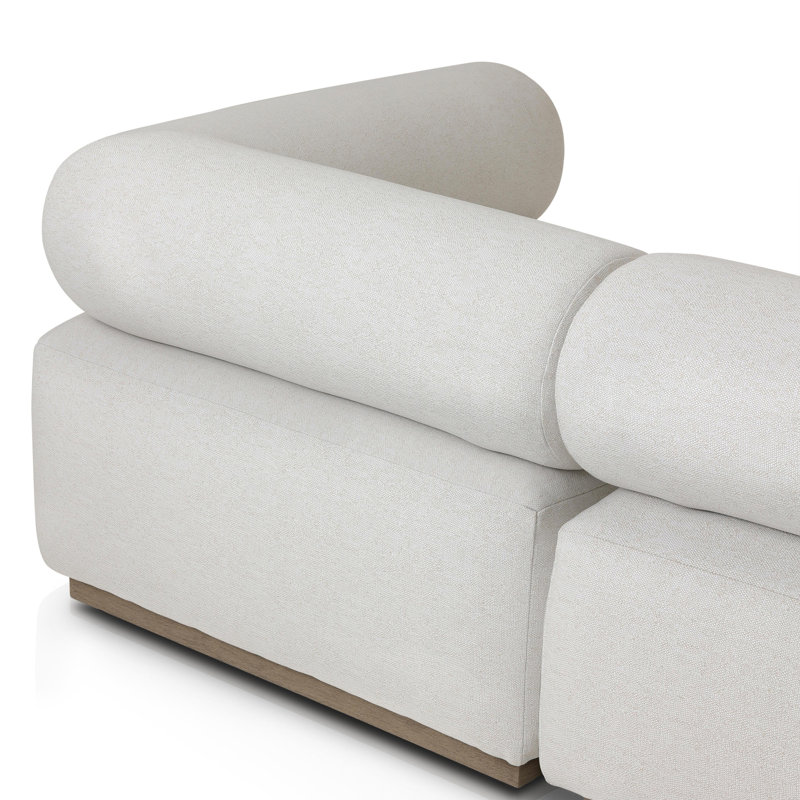 LENOX Modular Sectional, Cream Polypropylene/Olefin