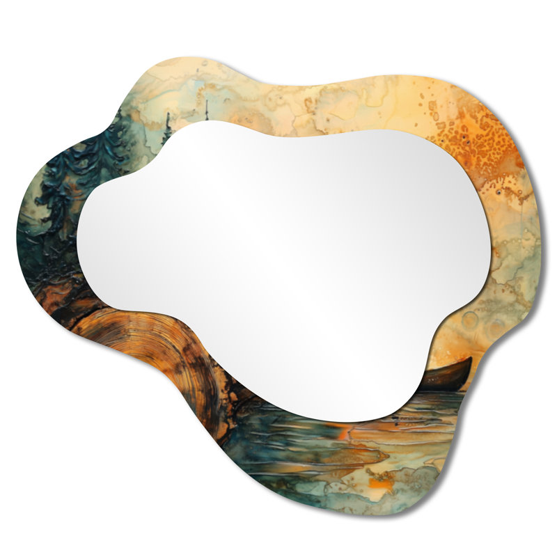 Miroir mural Nautical Asymmetric, 25" x 28"