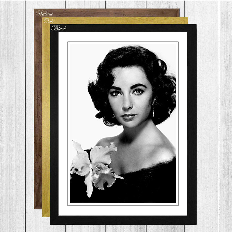 Single Picture Frame Print, Walnut