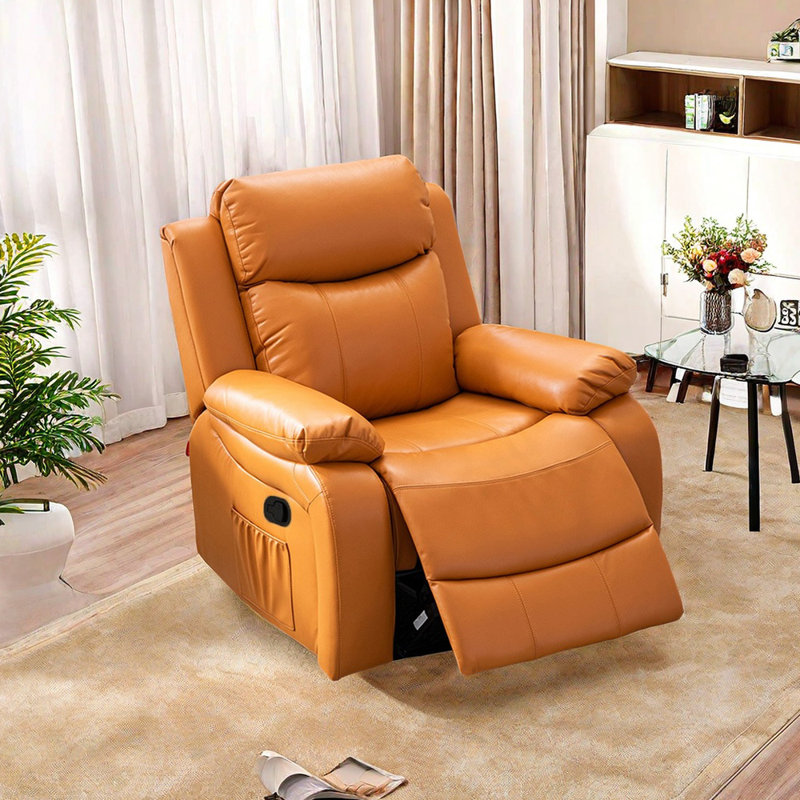 Fauteuil inclinable Isuf, Orange