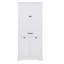 Unité de rangement de salle de bain autoportante avec portes, tiroirs, panier à linge et tablette personnalisable-1558219274