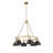 Felda 6 - Light Steel Dimmable Cone Chandelier-99998920-99998911