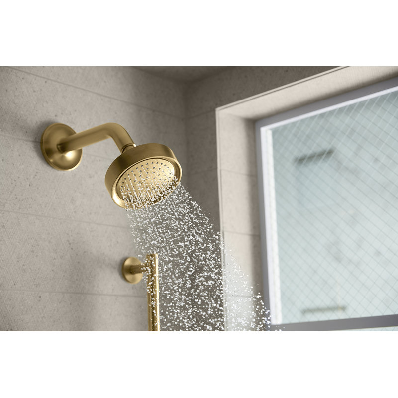 Purist® Showerarm and Flange, Gold