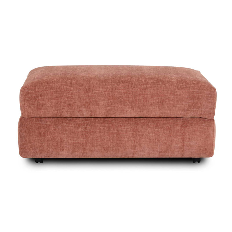 Repose-pieds avec rangement Wilmot, Orange