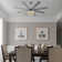 72" Modern Large Ceiling Fan w LED Light, 8 Wood Blades and Quiet DC Reversiable Motor w 6 Speeds, Remote Control