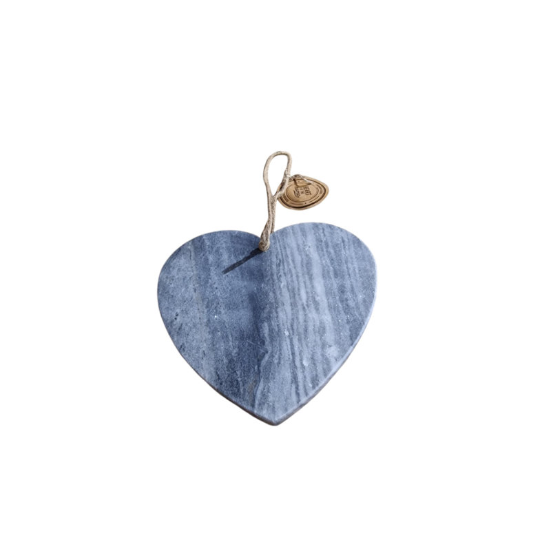 Geko Marble Heart Chopping Board 24X26cm, Grey