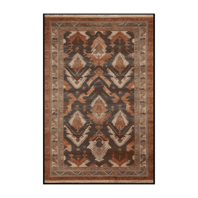 Tapis brun lavable à la machine