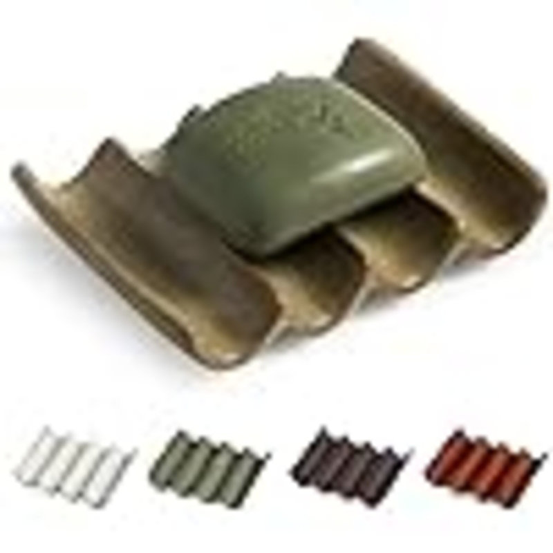 Soap Dish With Self Drain Fluted Design, Bar Soap Holder For Bathroom, Japanese Soap Tray For Shower, Bathroom And Kitchen Sink Organizer, Ceramic Soap Saver