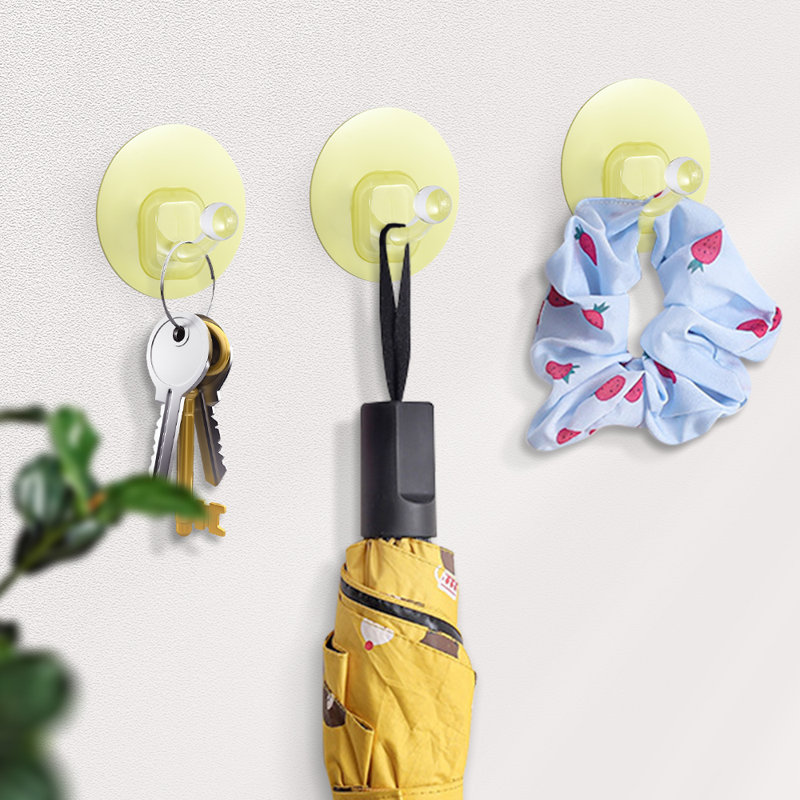 Crochets adhésifs pour peignoir (10 pièces), Jaune