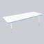 Table rectangulaire d'activités thermofusionnées avec pieds réglables et pivotants standard-113909071-113909074