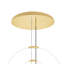 Lustre 35 lumières DEL 35 po 35 po - Luminaire suspendu sculptural avec anneaux flottants - DEL intégrée, aucune ampoule requise-61782712