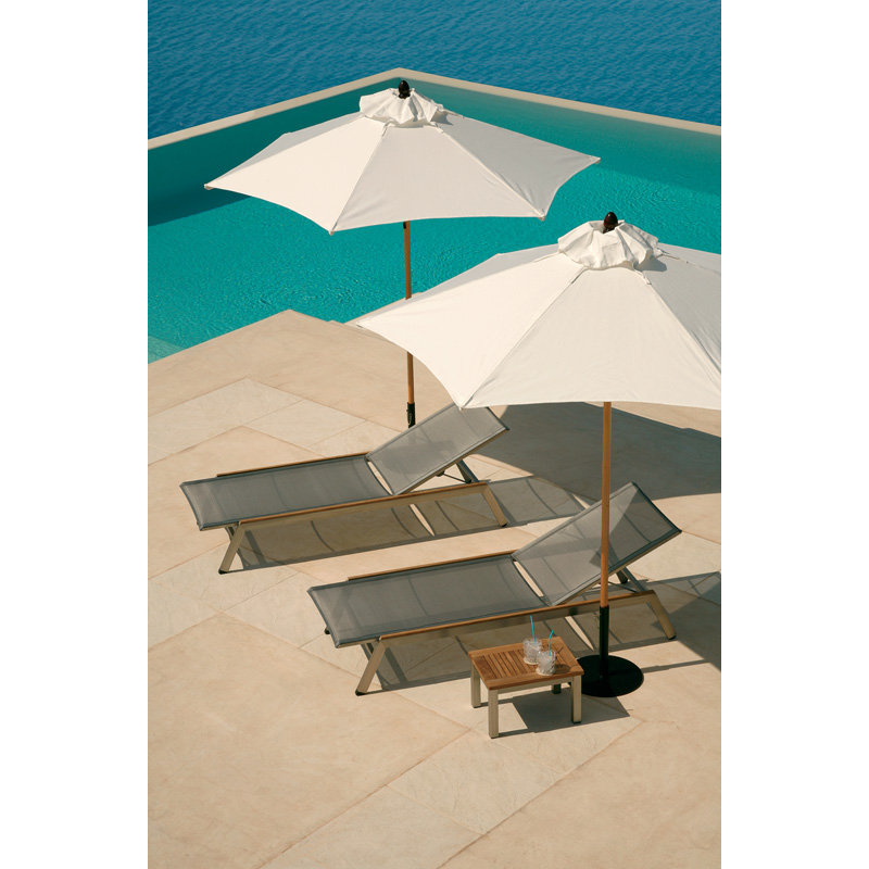 Equinox Outdoor Lounge Chair, Platinum