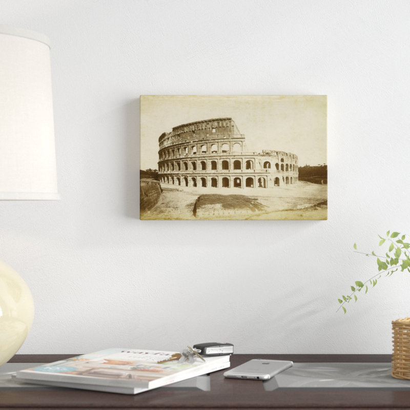 The Colosseum by Giacomo Brogi - Photograph Print, Wrapped Canvas, 20cm H x 30cm W