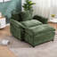 Chaises d'appoint surdimensionnées, chaise de lecture moderne en bois de chenille verte