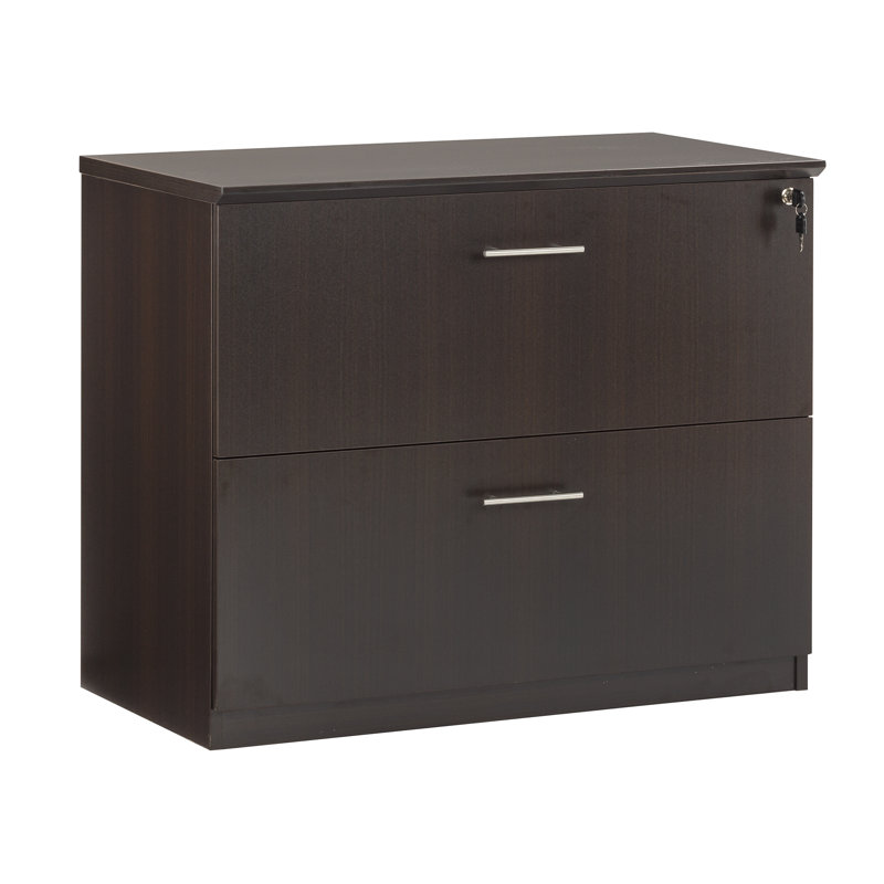 Chamorro 36'' Wide 2 -Drawer File Cabinet, Mocha