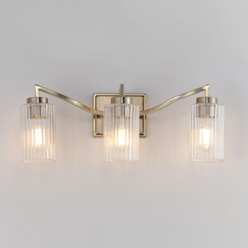 Meuble-lavabo Rigata, Champagne satiné