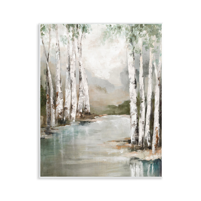 Plaque murale Veil of Silver Trunks, design par Luna Mavis