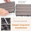 Carrelage de sol antidérapant 36 pièces Costway-101704901