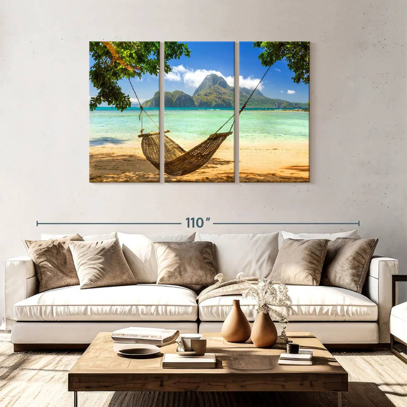 Hamac en bambou Gillard Beach, H 48 po x l 74 po