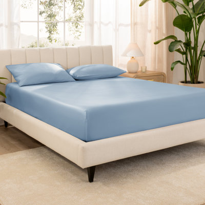 Organic Sateen Machine Woven Fitted Sheet