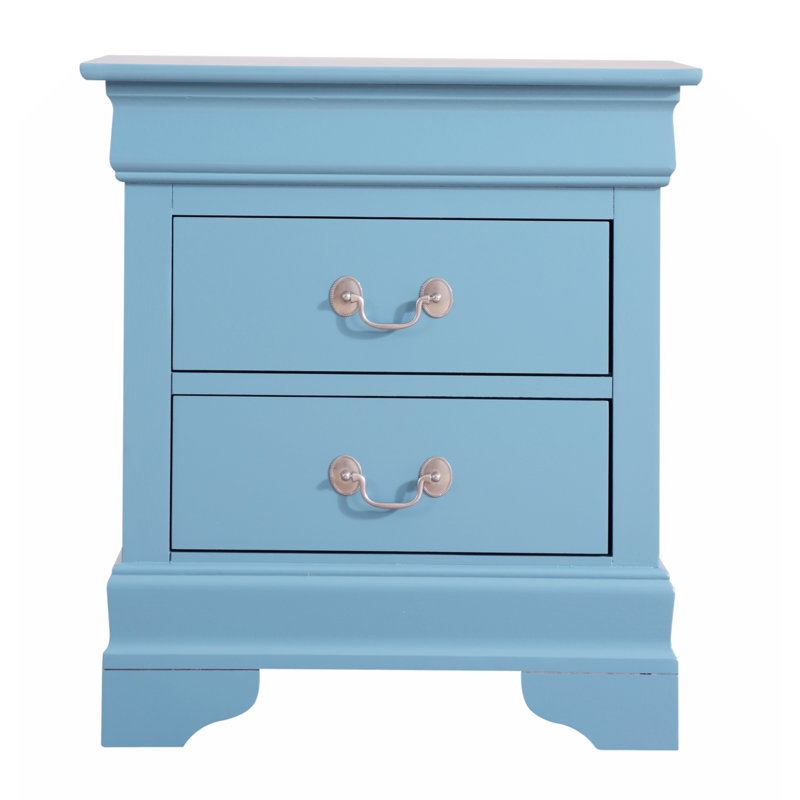 Charmante table de chevet sarcelle pour votre chambre à coucher