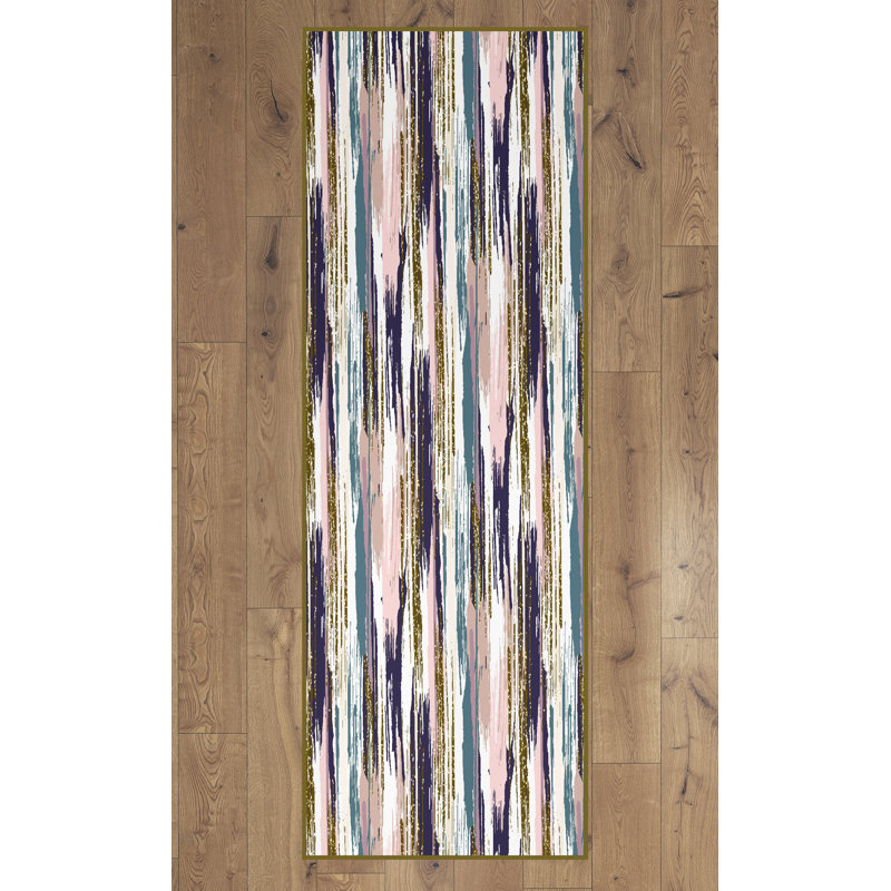 Tapis rose Maston, Rectangle de 2,5 pi x 6,5 pi