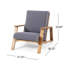 Chaise Adirondack en bois Club Chair-1792350276