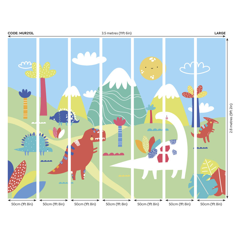Holmes Mural,  280cm L x 350cm W , Green