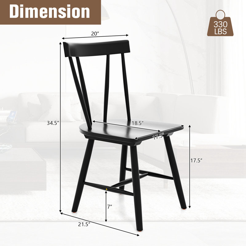 Chaise d'appoint Vargo, Noir