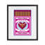 «Perfect Match Made In Heaven», reproduction sous verre encadrée, design par Lil 'Rue-130831479-130831482