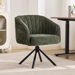 Swivel Upholstered Home Office Desk Chair Accent Armchair