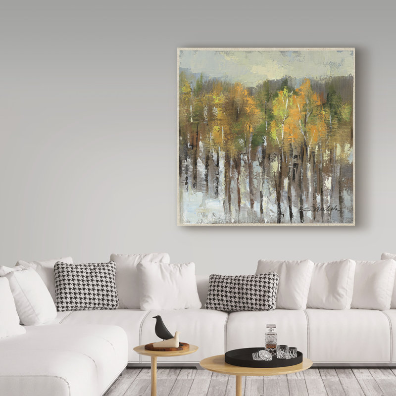 « janvier landscape », reproduction de peinture à l’acrylique sur toile tendue, H 35 po x l 35 po x P 2 po