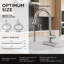 Robinet de cuisine rétractable à poignée simple avec accessoires-59881651