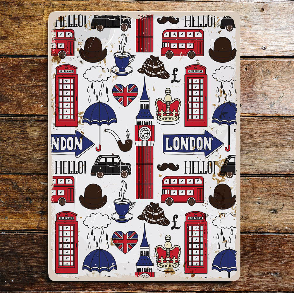 Cities & Countries Wall Decor on Metal