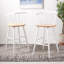 Ensemble de 2 tabourets en bois massif Sheffield-1600573621-1600573620