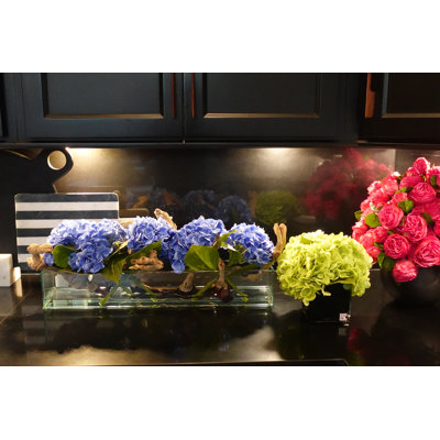 Hydrangea Arrangement in Planter