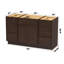 Base de meuble-lavabo simple 54 po seulement-98636822