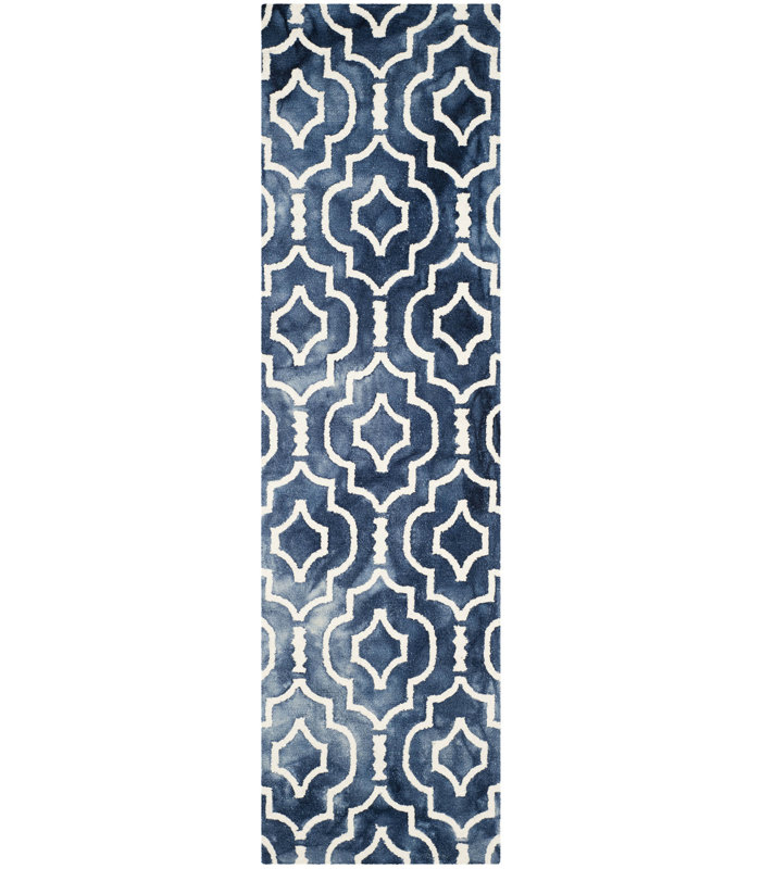 Berman Hand Tufted Wool Geometric Rug, Runner 2'3" x 10'