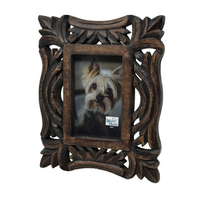 Sevilla Carved Wood Tabletop Photo Frame