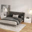 Ensemble de 1 commode à 2 tiroirs en bois blanc avec commode modulaire l 24 po pour chambre à coucher-1876397452-1876397451