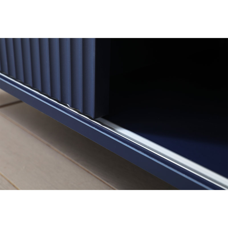 Modern Blue Tv Cabinet Suitable For Tvs Up To 70'', Blue