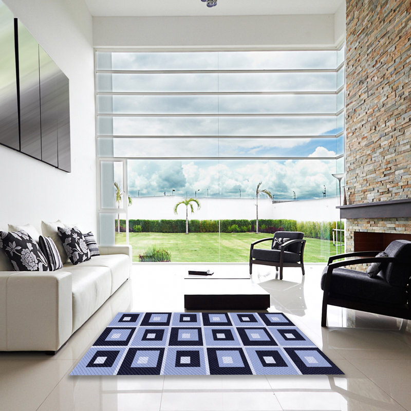 Geometric Indoor Rug, Square 8'