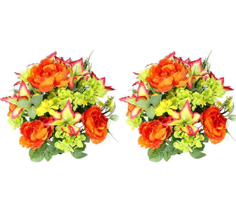 Hydrangea Arrangement, Yellow/Orange