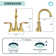 Centerset 2-handle Bathroom Faucet with Drain Assembly
