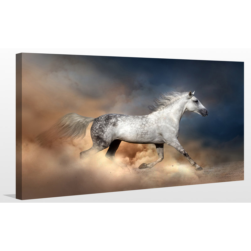 Cheval sauvage - impression sur toile tendue, H 36 po x l 60 po x P 1,5 po