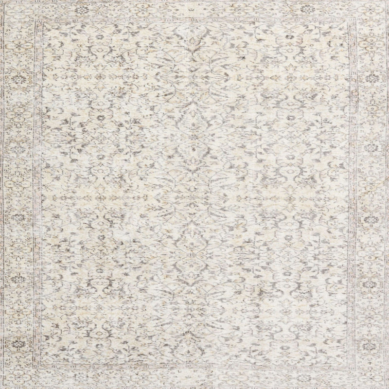 Tapis beige/gris traditionnel Rigmor, Rond 4 pi